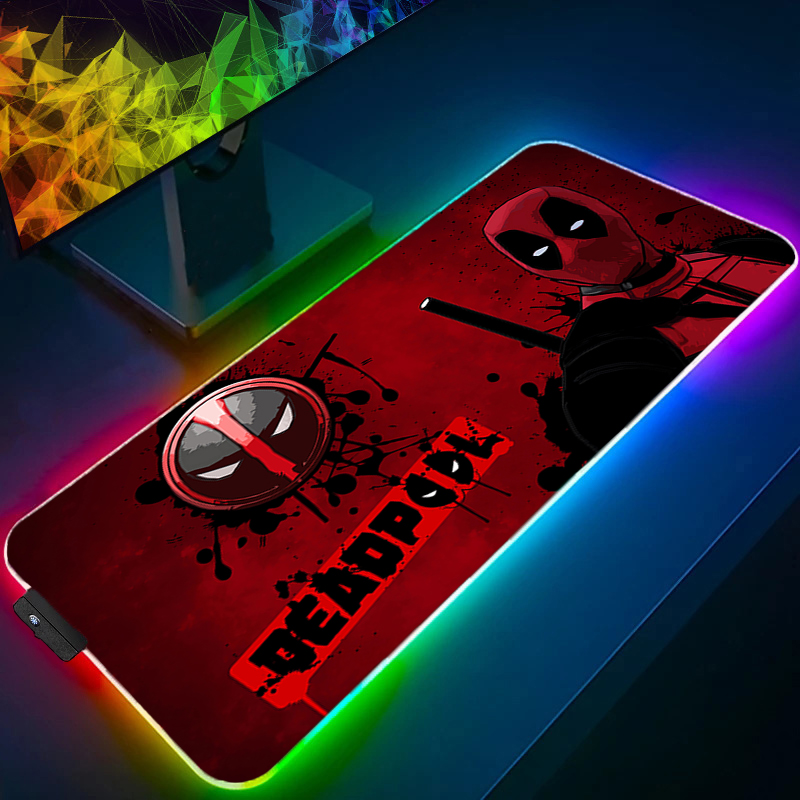 Pc Gaming Aesthetic - لوحة ماوس LED للألعاب بإضاءة خلفية