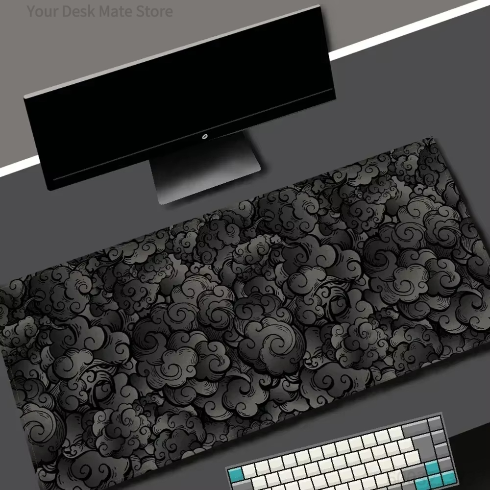Pc Gaming Cloud Free - لوحة ماوس للألعاب بنمط السحابة السوداء