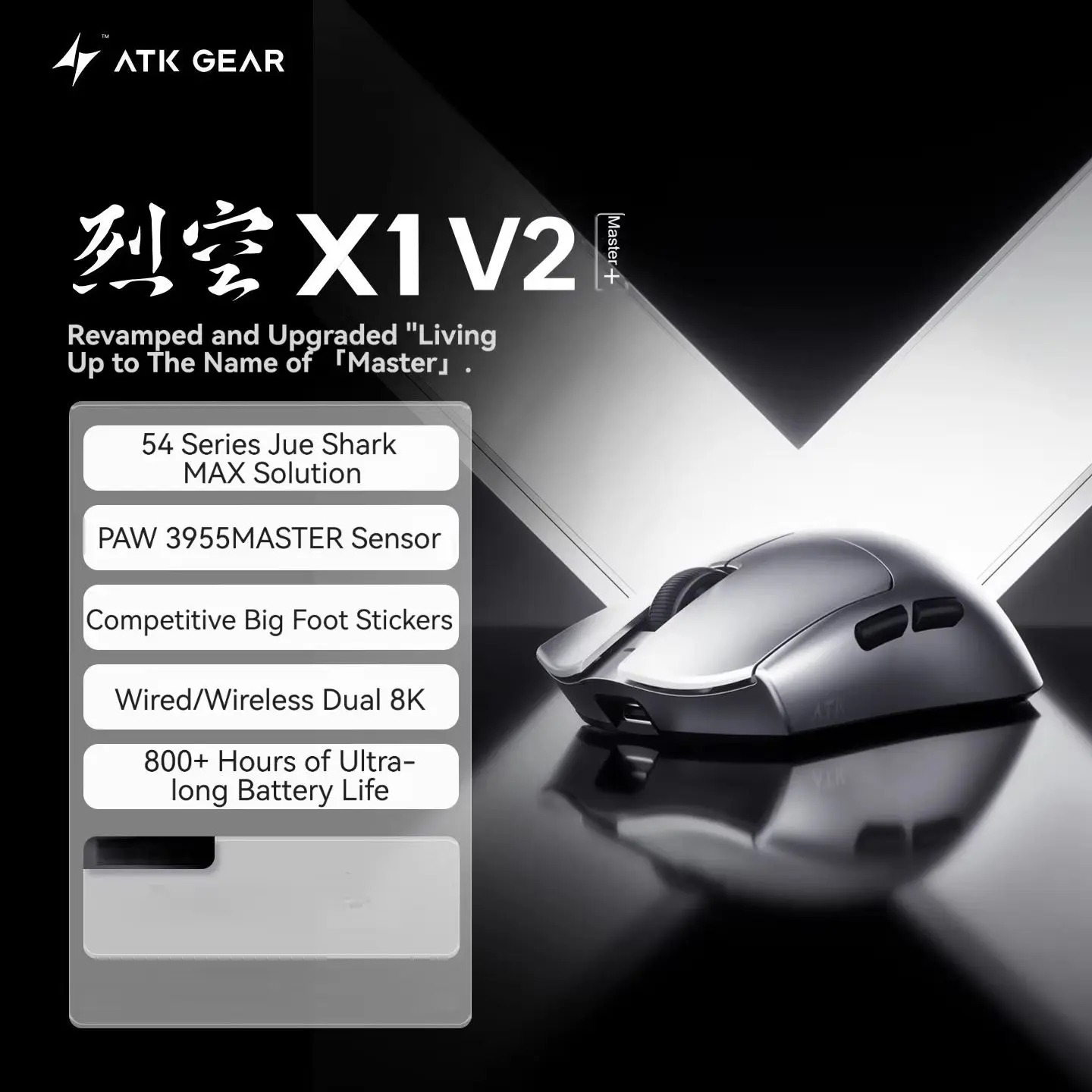 Wireless Gaming Mouse - ماوس لاسلكي ATK Blazing Sky X1