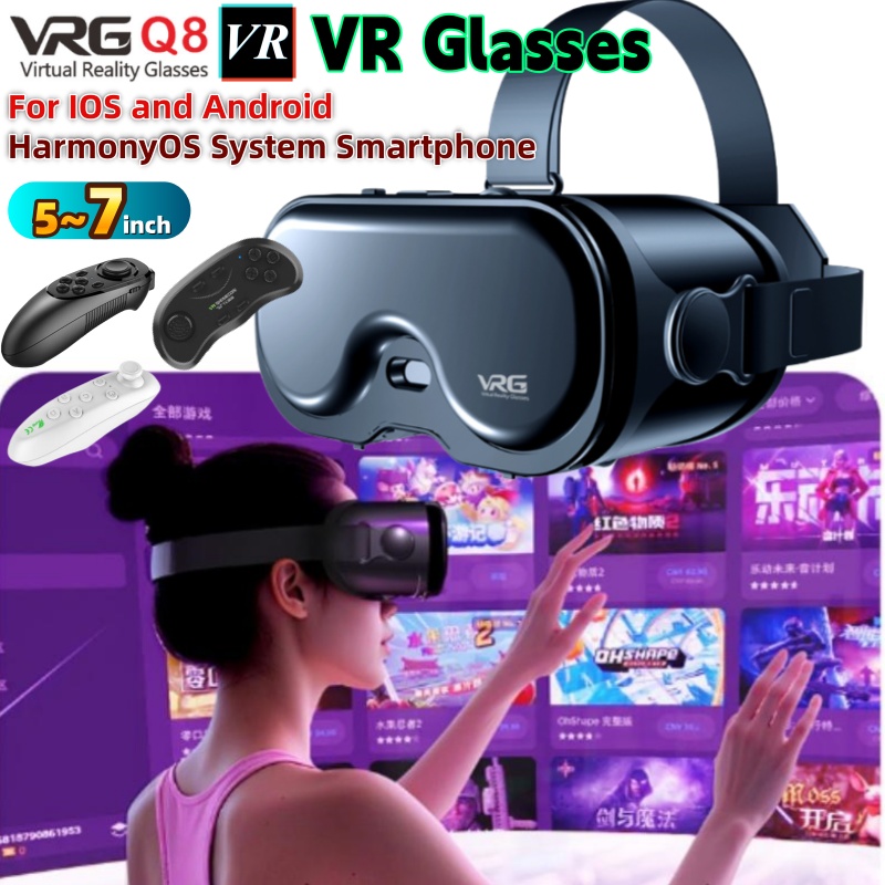 الأصلي VRG Q8 VR الواقع الافتر - مراجعة Vr Headset Pc وسعره