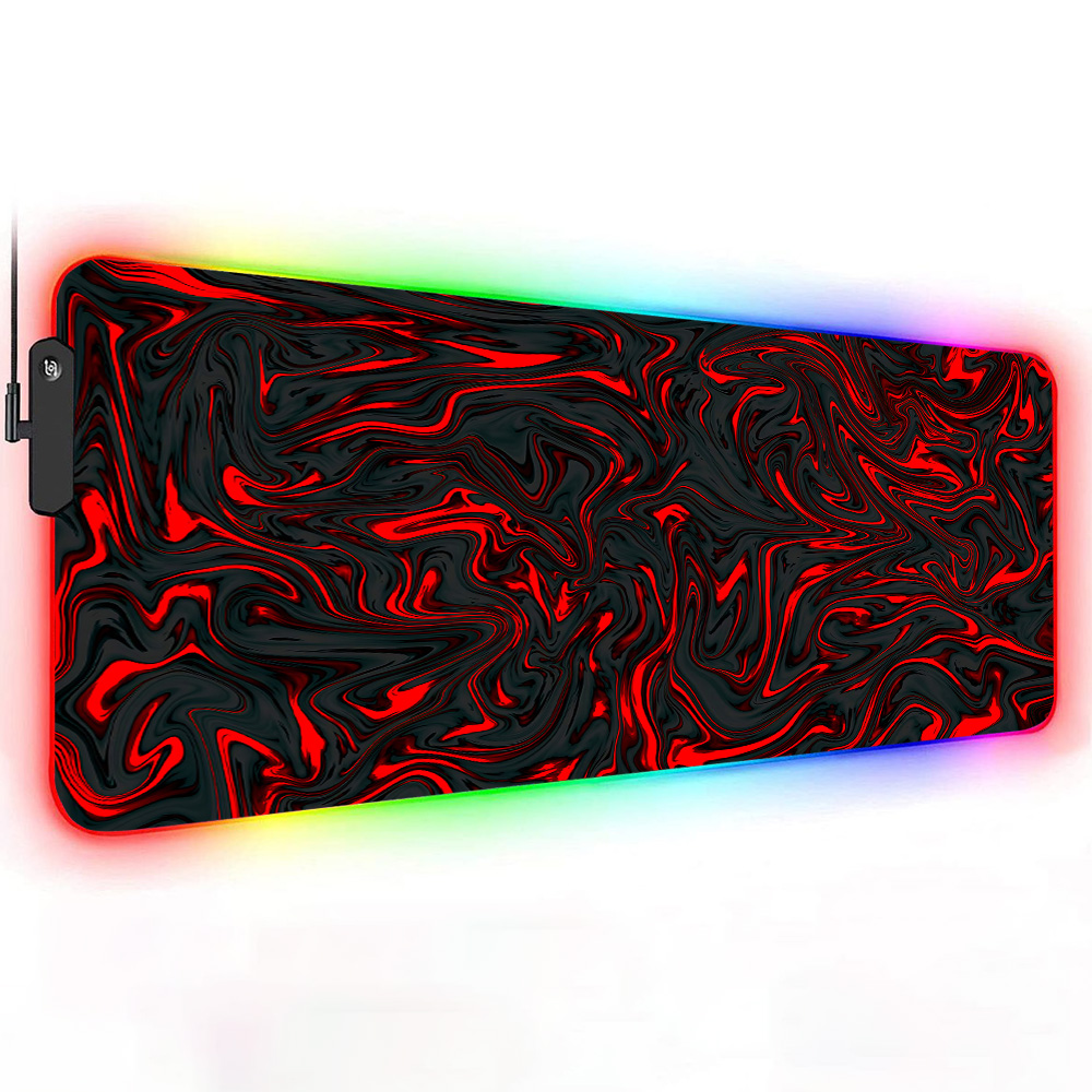 لوحة ماوس RGB بتصميم رخامي سائ - مراجعة Pc Gaming Liquid وسعره