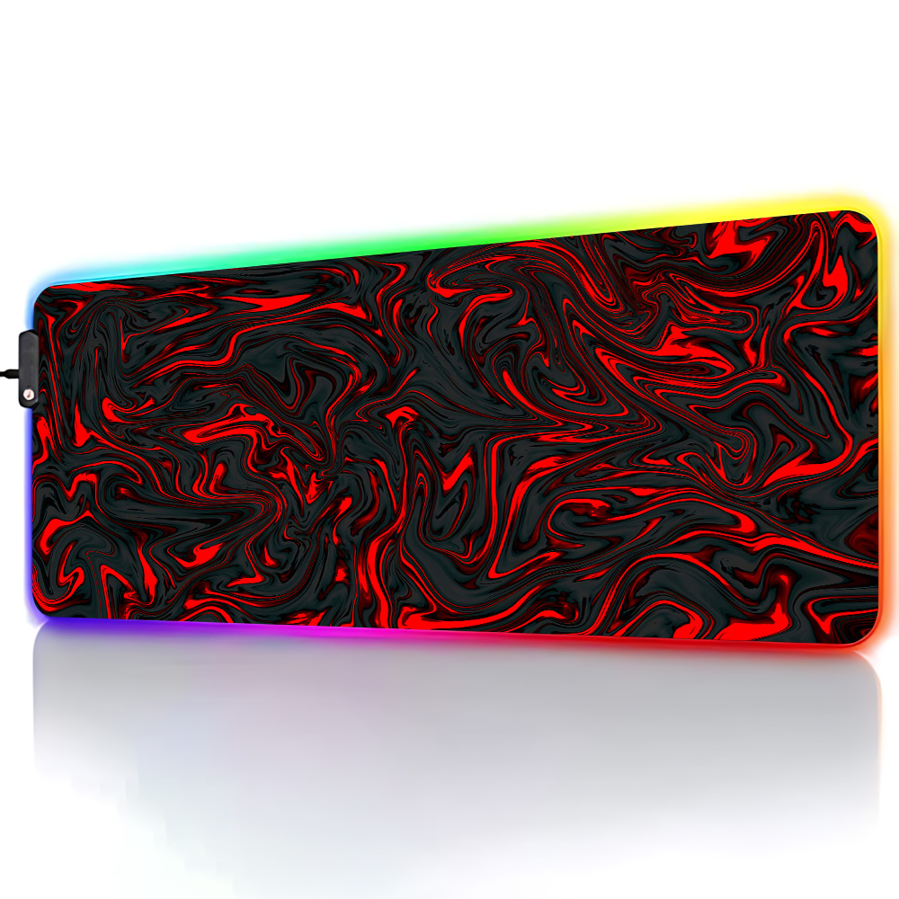 لوحة ماوس RGB بتصميم رخامي سائ - مراجعة Pc Gaming Liquid وسعره
