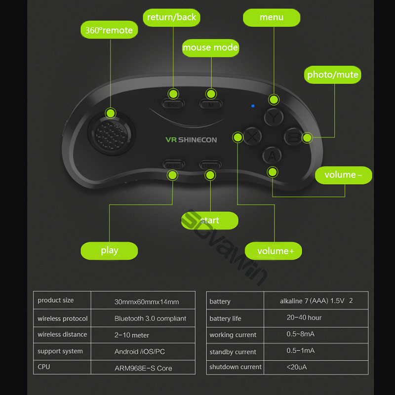 وحدة تحكم Shinecon Universal V - مراجعة Vr Headset Pc وسعره