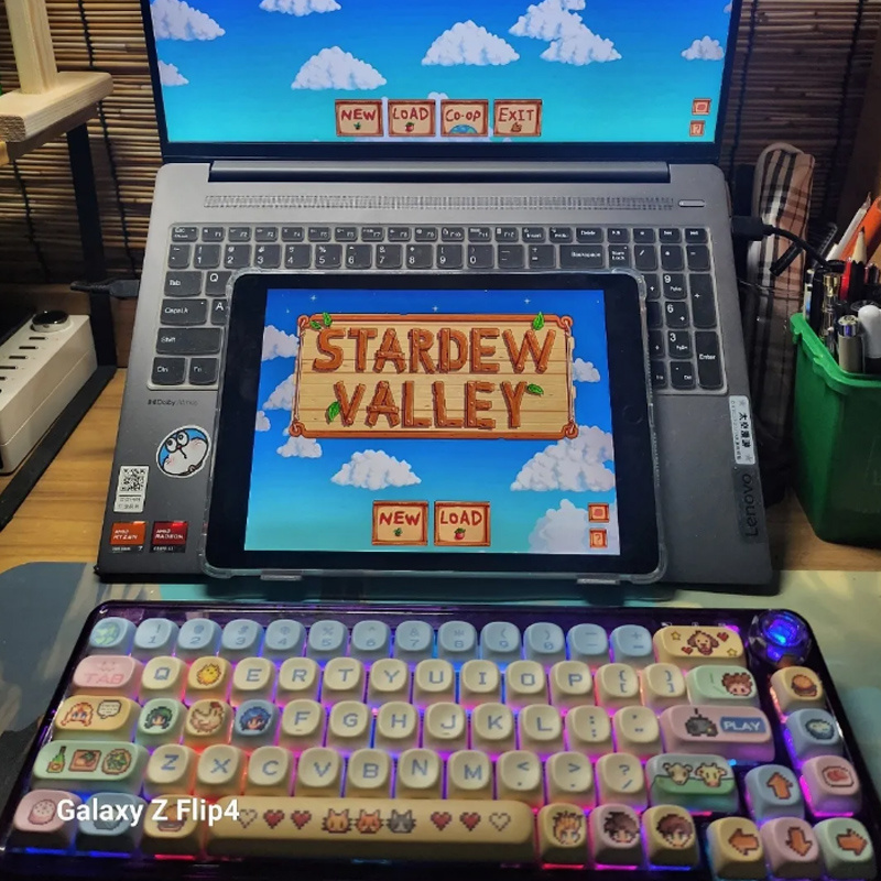 Stardew Valley 78 أغطية مفاتيح - مراجعة Custom Keycaps وسعره