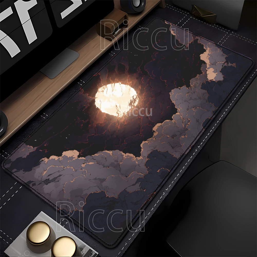 لوحة ماوس مطبوعة بتصميم القمر  - مراجعة Pc Gaming Cloud Free وسعره