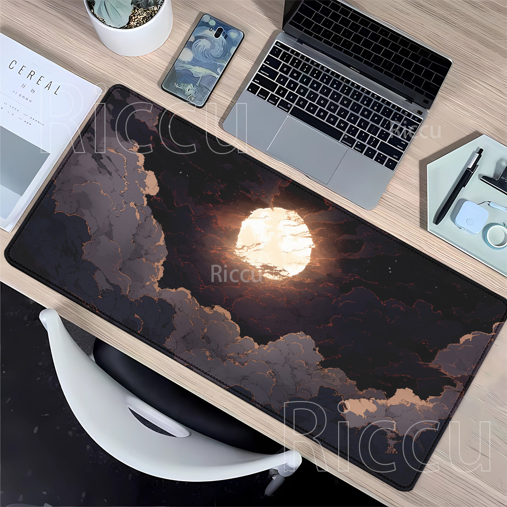 لوحة ماوس مطبوعة بتصميم القمر  - مراجعة Pc Gaming Cloud Free وسعره