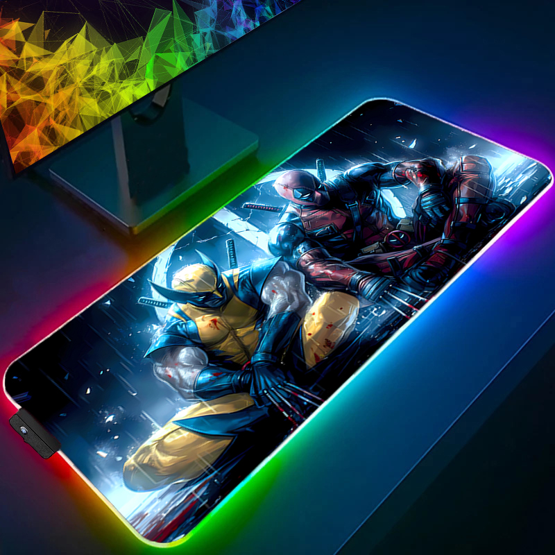 لوحة ماوس LED للألعاب بإضاءة خ - مراجعة Pc Gaming Aesthetic وسعره