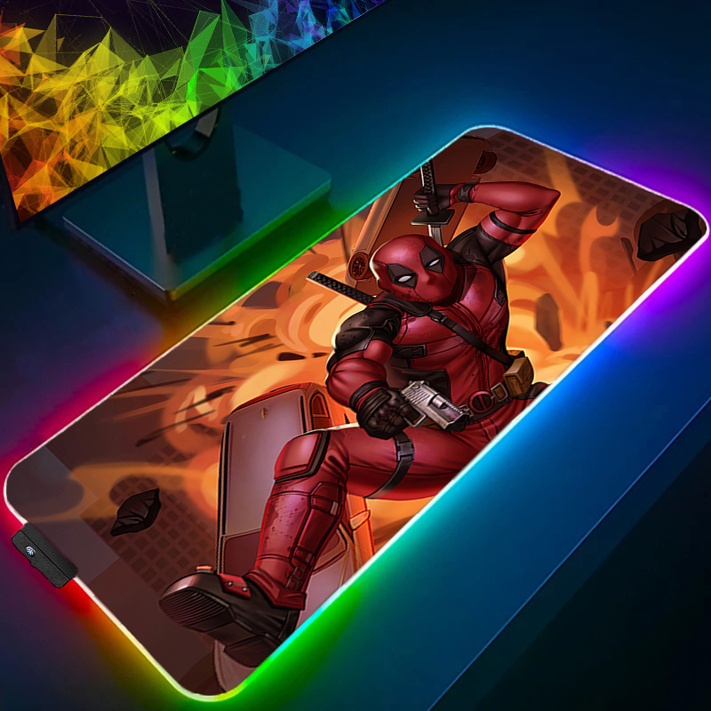 لوحة ماوس LED للألعاب بإضاءة خ - مراجعة Pc Gaming Aesthetic وسعره