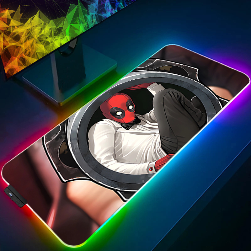 لوحة ماوس LED للألعاب بإضاءة خ - مراجعة Pc Gaming Aesthetic وسعره