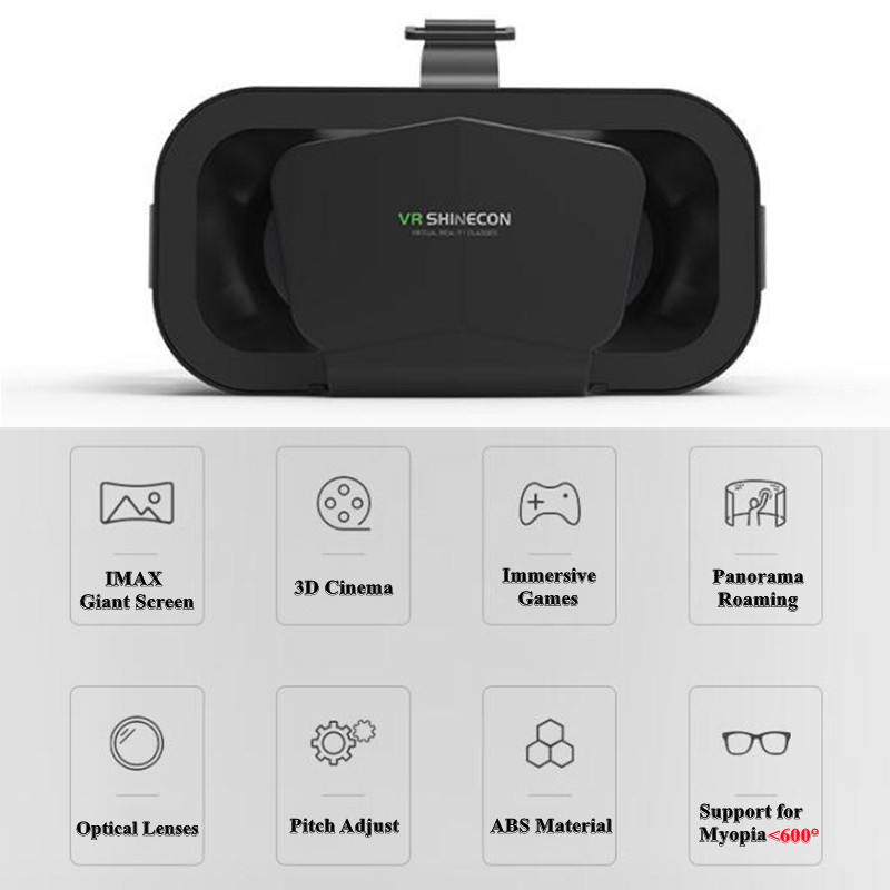 Shinecon Viar ثلاثية الأبعاد V - مراجعة Vr Headset Pc وسعره