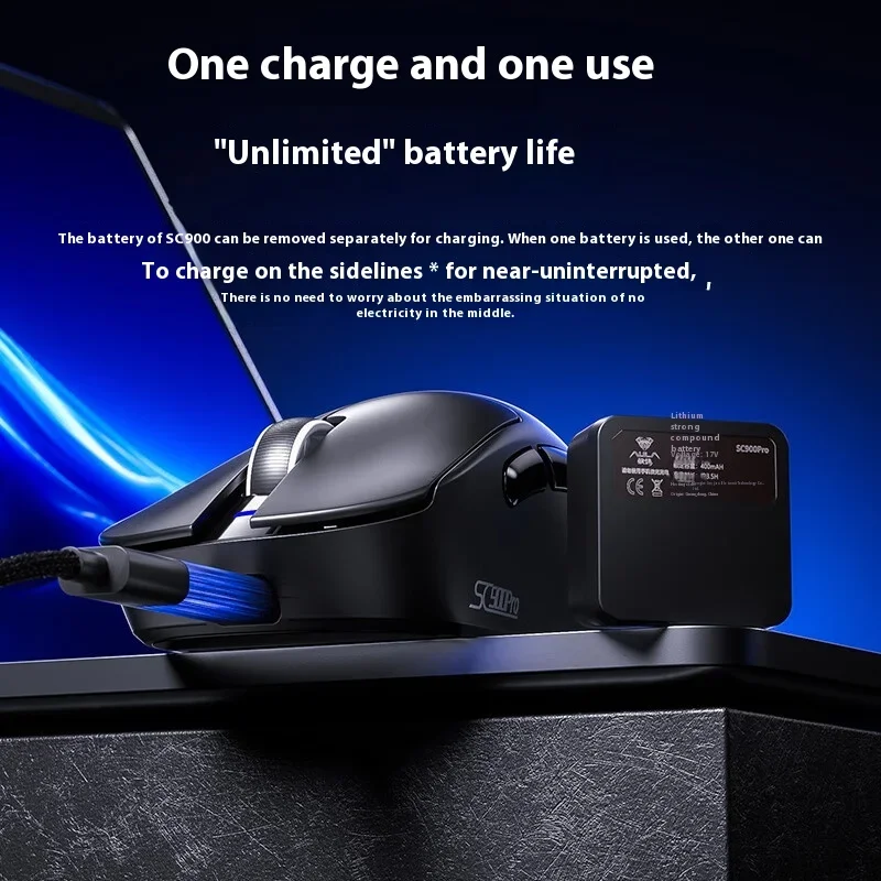 ماوس ماوس AULA SC900 Paw3950 ث - مراجعة Wireless Gaming Mouse وسعره