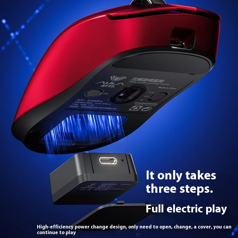 ماوس ماوس AULA SC900 Paw3950 ث - مراجعة Wireless Gaming Mouse وسعره