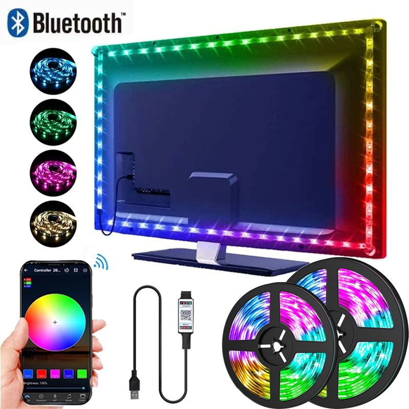 شريط إضاءة LED RGB 5050 مع تحك - مراجعة Pc Gaming On Tv وسعره