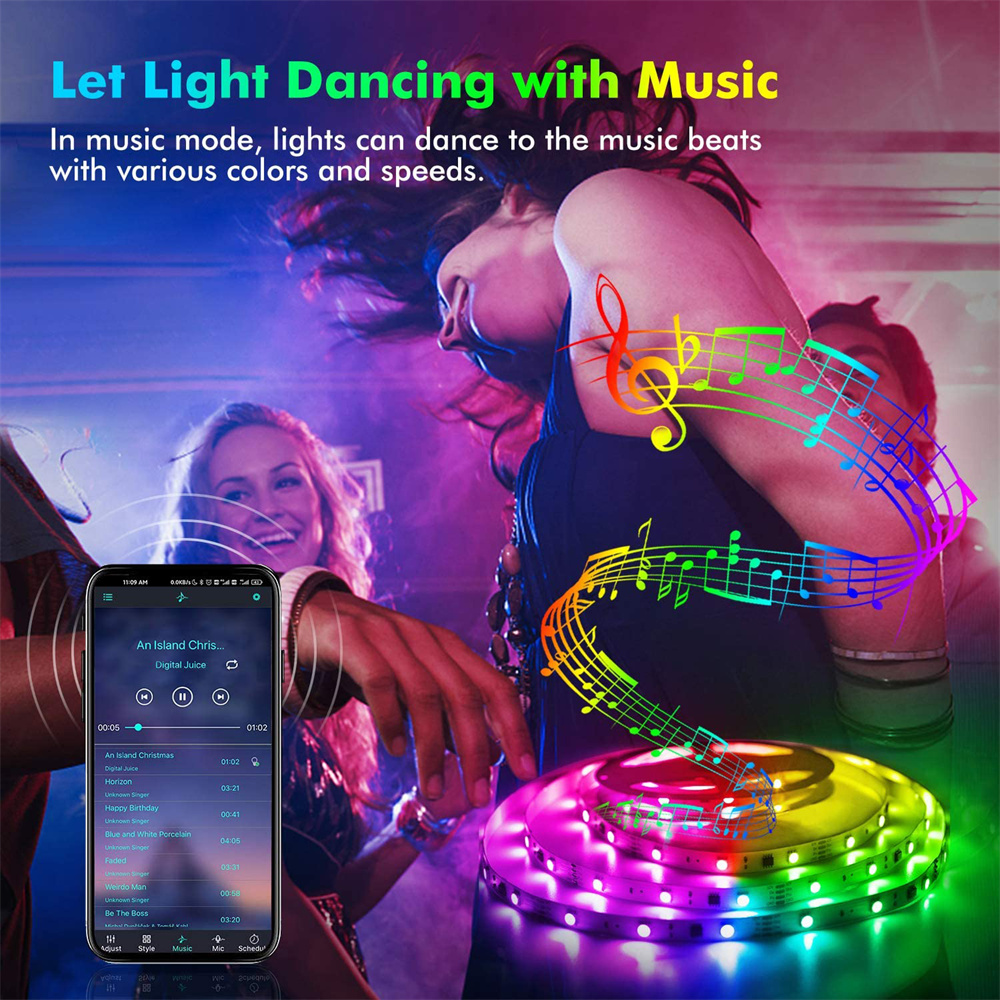 شريط إضاءة LED RGB 5050 مع تحك - مراجعة Pc Gaming On Tv وسعره